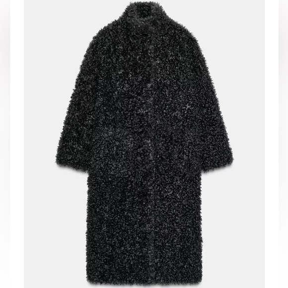 Zara Black Teddy Jacket